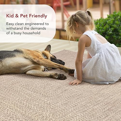 Miniatura 7 de nuLOOM Wynn - Alfombra de área trenzada para interiores y exteriores, 6pies, redonda, tostado