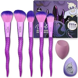 Disney Ursula Juego de 7 brochas de maquillaj...