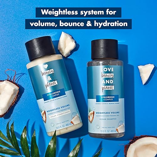Miniatura 2 de Love Beauty And Planet Volume and Bounty - Champú y acondicionador espesante para el volumen del cabello y el cuidado del cabello fino, agua de coco