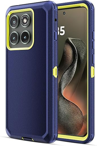 Jiunai for Moto Edge 2025 Case Heavy Duty Shockproof Rugged Tough Blue