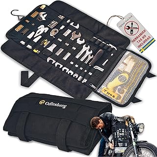 ODINSBERG Bolsa de Ferramentas para Motocicleta Enrollable Tool Roll - Ferramentas NÃO Incluídas - Estojo Organizador de...