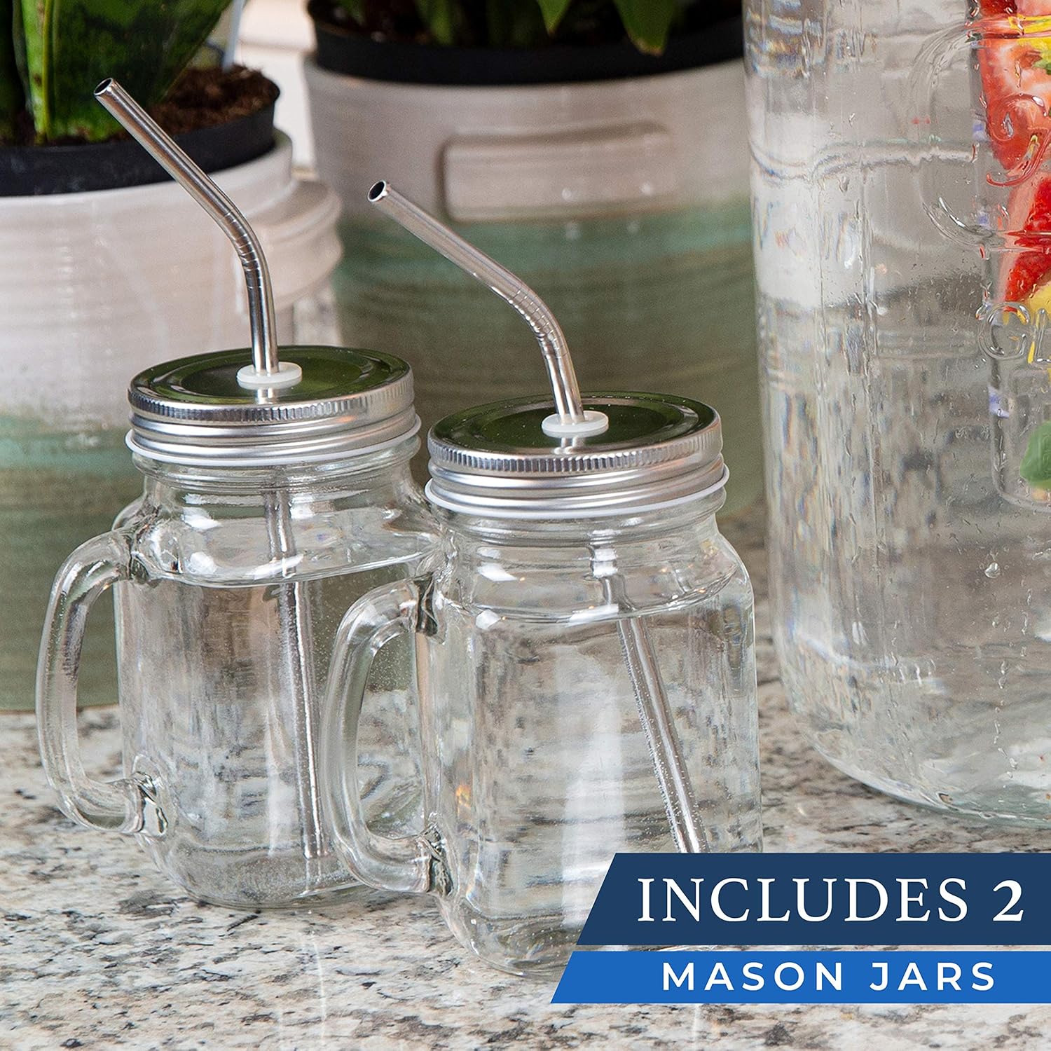 Up To 40% OFF 2 gallon glass drink dispenser with stand and 2 mason jars and stainless steel spigot and fruit infuser beverage dispenser drink dispenser for parties drink dispenser with spigot One-Day Sale: Up to 40% Off 2 gallon glass drink dispenser with stand and 2 mason jars and stainless steel spigot and fruit infuser beverage dispenser drink dispenser for parties drink dispenser with spigot