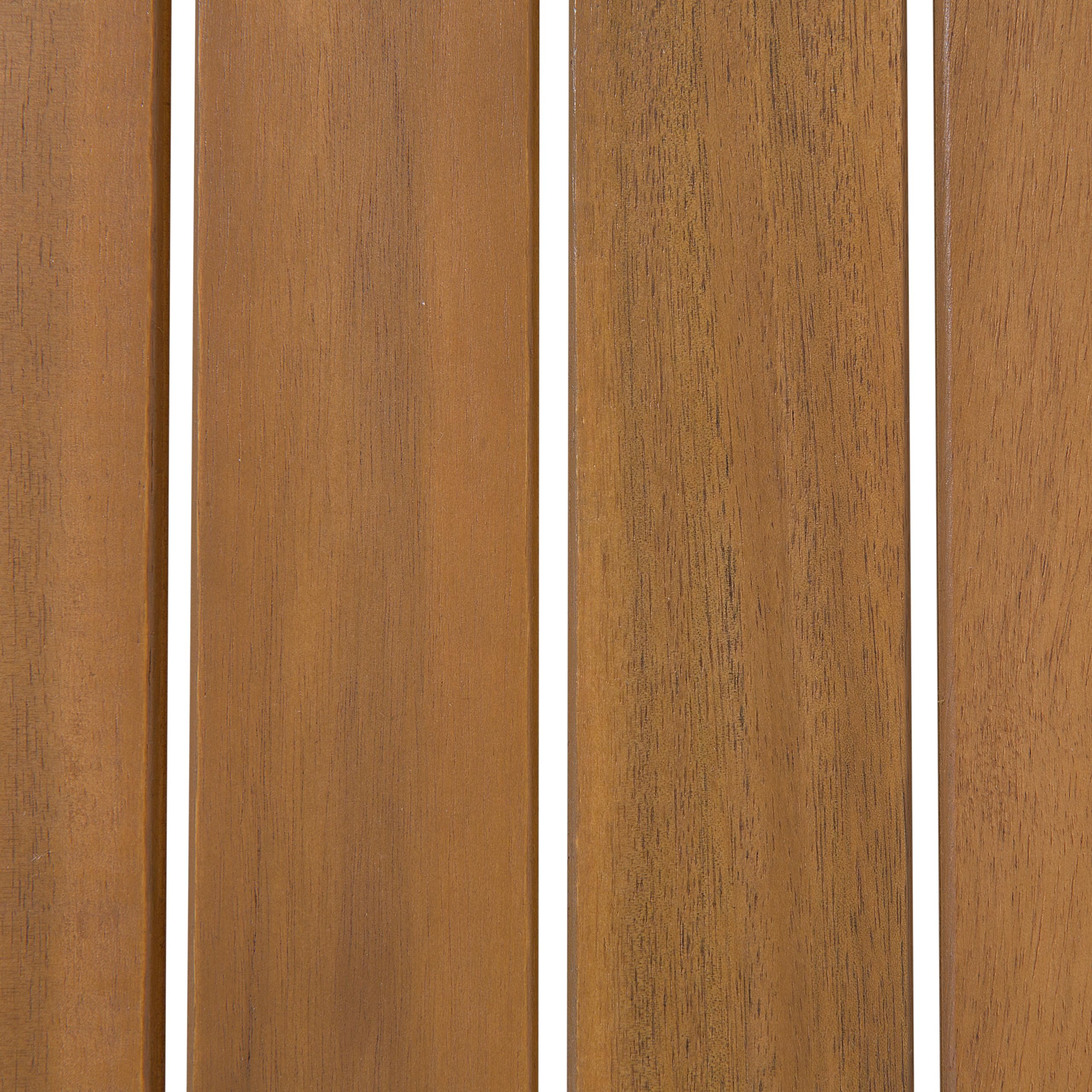 Beliani Mesa de Centro de Madera de Acacia marrón Claro 90 x 75 cm jardín balcón Timor II