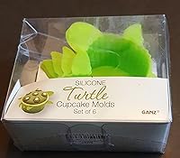 Vista 1 de Ganz - Moldes de silicona para cupcakes de tortuga, juego de 6