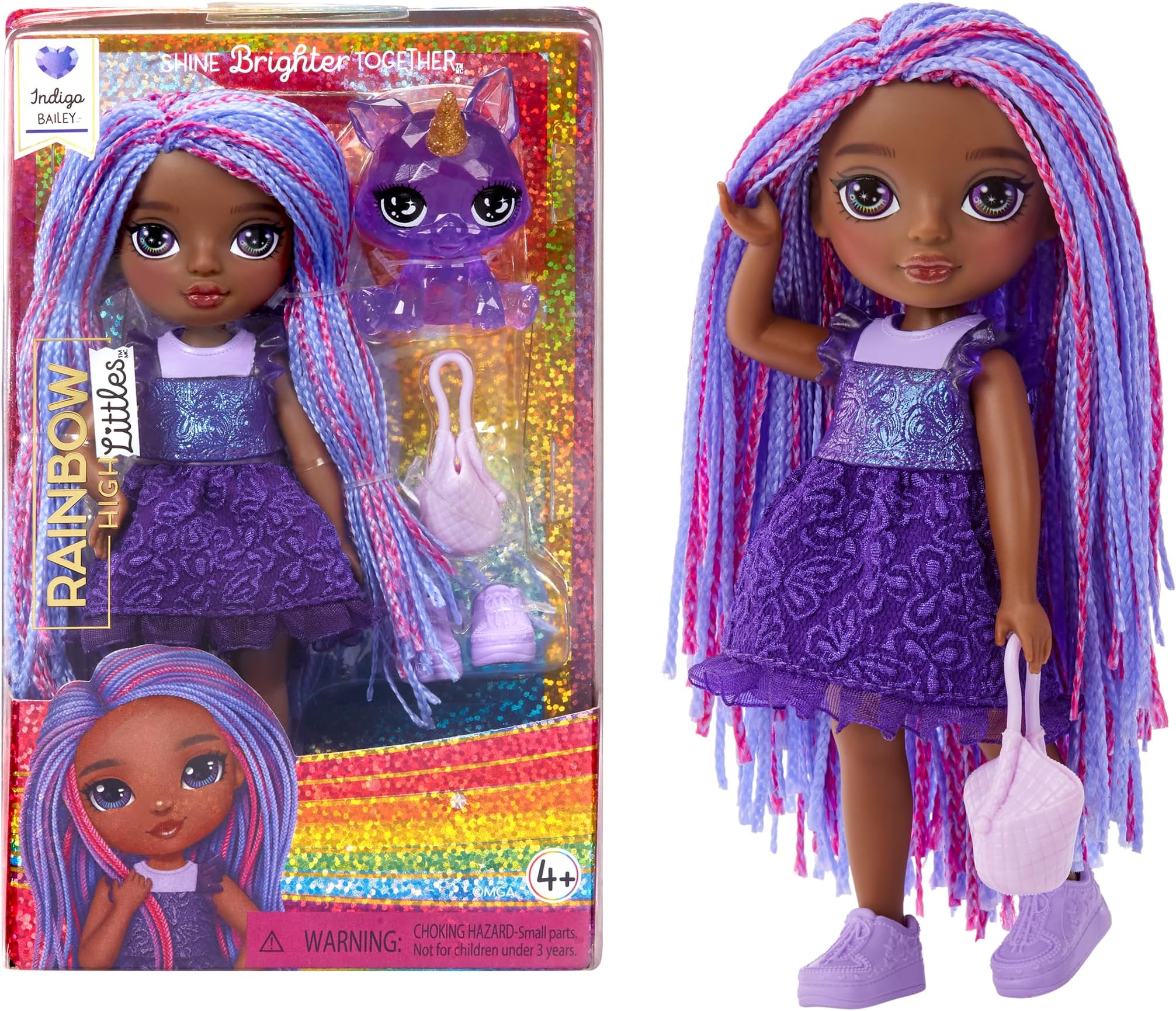 Rainbow High Littles Dolls- Indigo (Dk Purple)