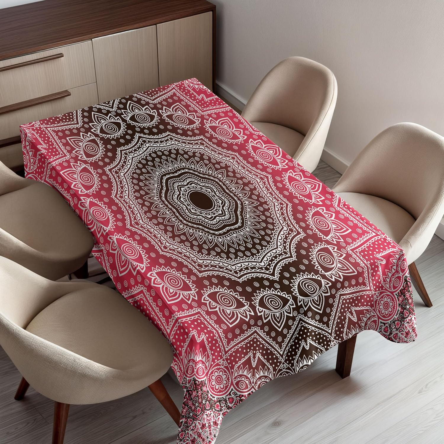 Ambesonne Yellow Tablecloth, Colorful Illustration of Sun Flower with Motifs and Patterns Summer Nature Artprint, Rectangular Table Cover for Dining Room Kitchen Decor, 60" X 90", Yellow Gray