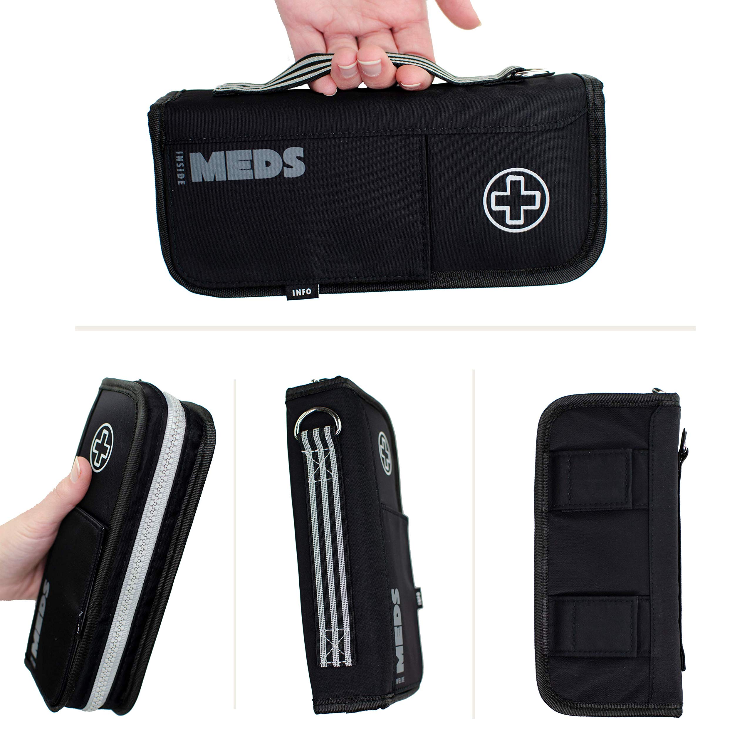 EpiPen Deluxe Carrying Case for Kids & Adults "Jet Black" Allergy