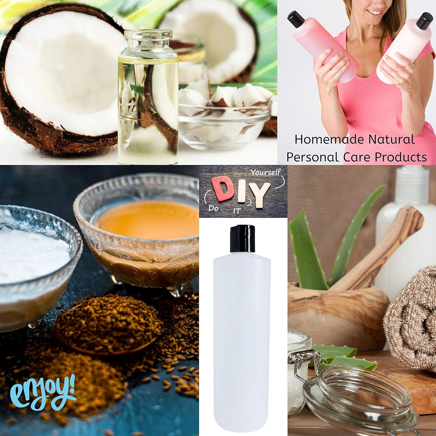 Blасk Frіdау Sаlе 2022 Kelkaa 8oz HDPE Durable Squeezable Plastic Bottles with Black Press Disc Top Cap Natural Clear Container for Any Liquid Products, Multi-Purpose Empty Refillable Bottles (Pack of 10)