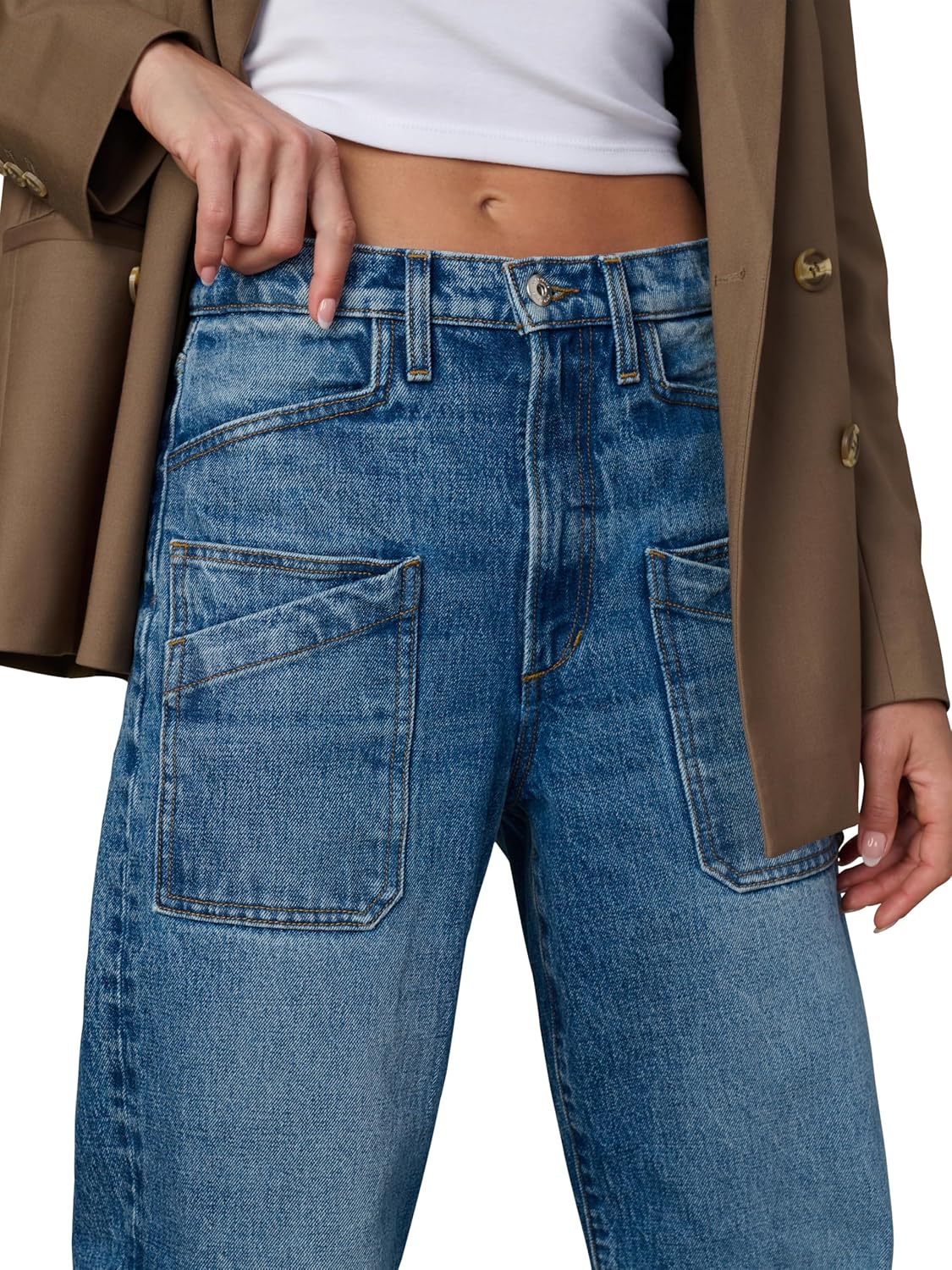Joe's Womens The Harlowe High Rise Wide Leg Jean - Image 3