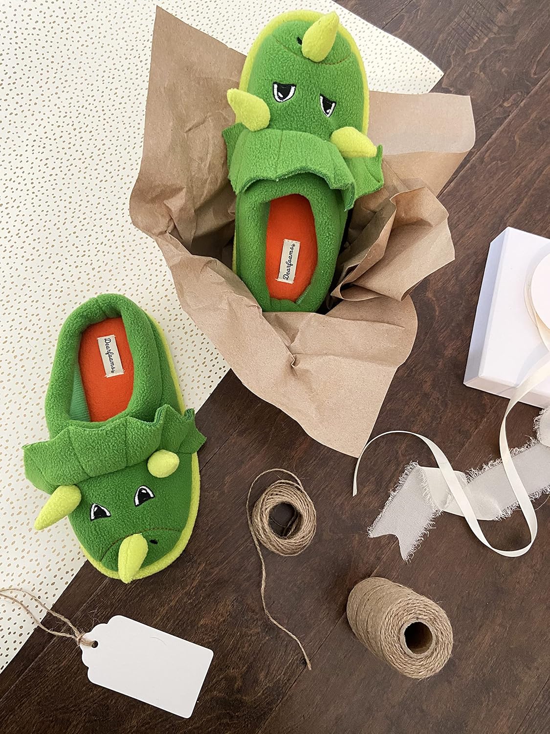 Vista 4 de Kids Toddlers Whimsical Animal Critter Washable Slipper