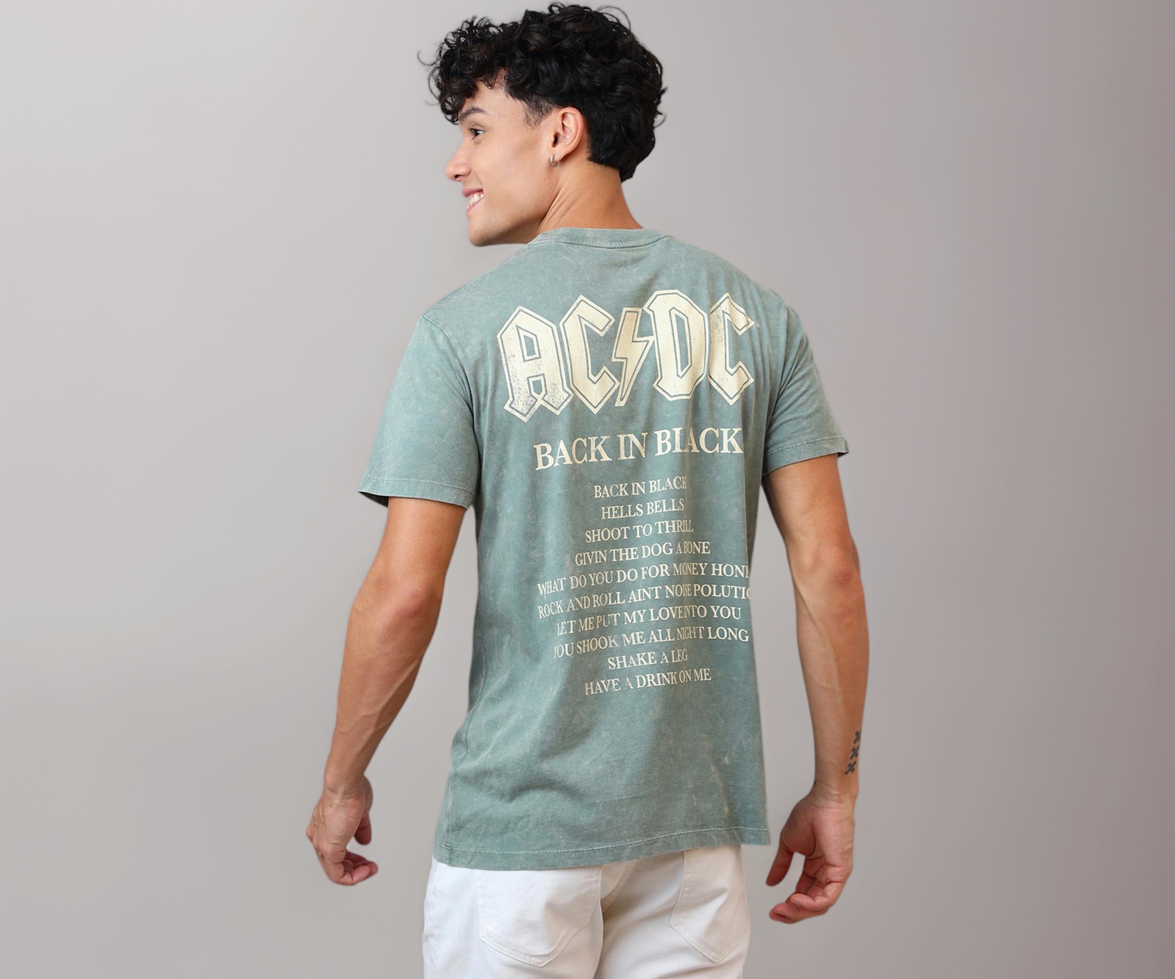 Buy Free Authority Official ACDC: Back in Black Graphic Printed
