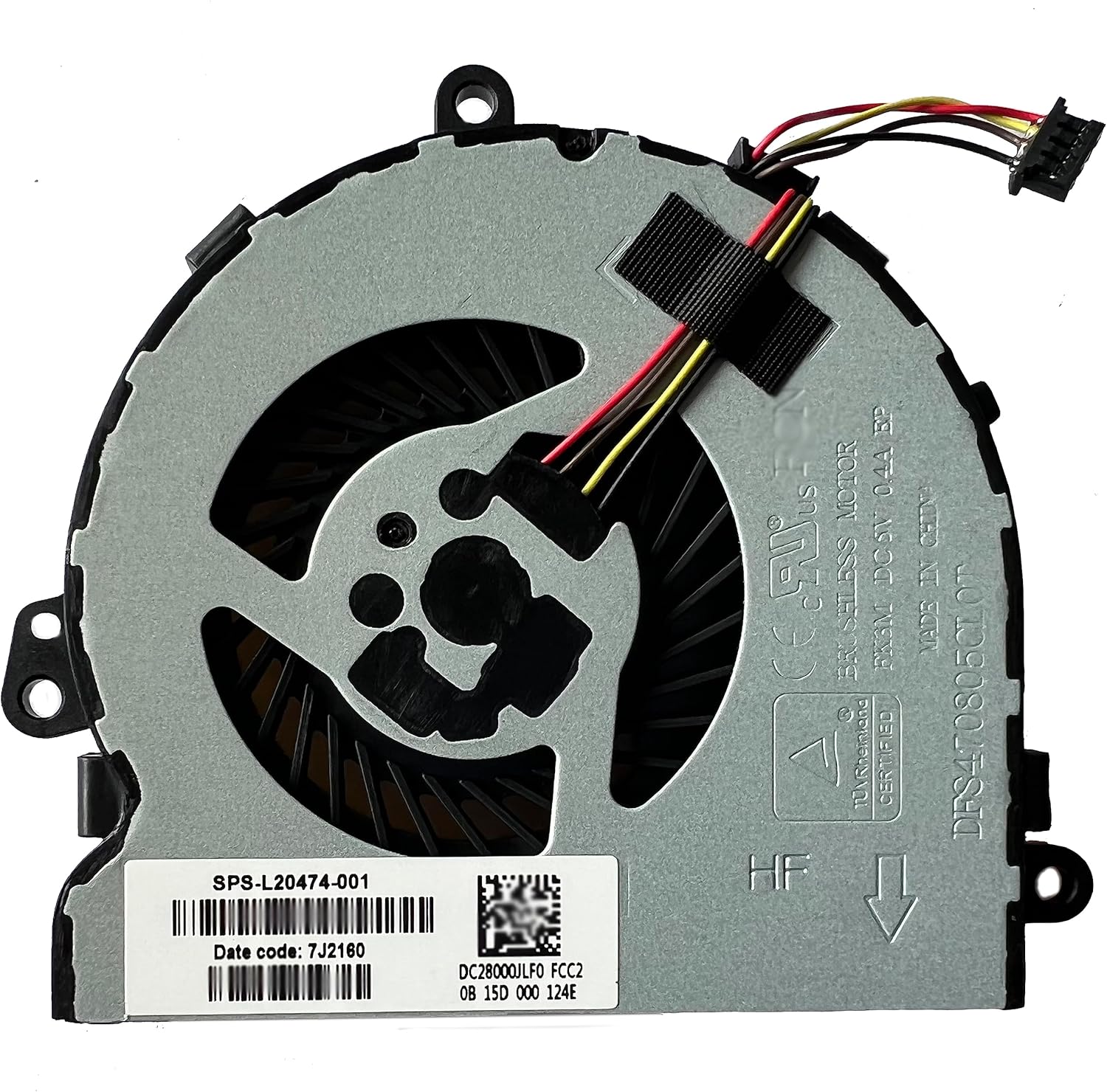 Fan Replacement for HP 250 G7 255 G7 256 G7 CPU Cooling Fan SPS L20474-001 UMA