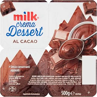 Milk Dessert a base di Latte al Cacao - Budino al Cioccolato con Latte Intero