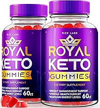rize labs - Royal Keto ACV Organic Gunmies, Belly Fat Diet, Support Weight Loss for Men and Women with Apple Cider Vinegar, Provides Extra Strength (120 Gummies) (2 Pack)