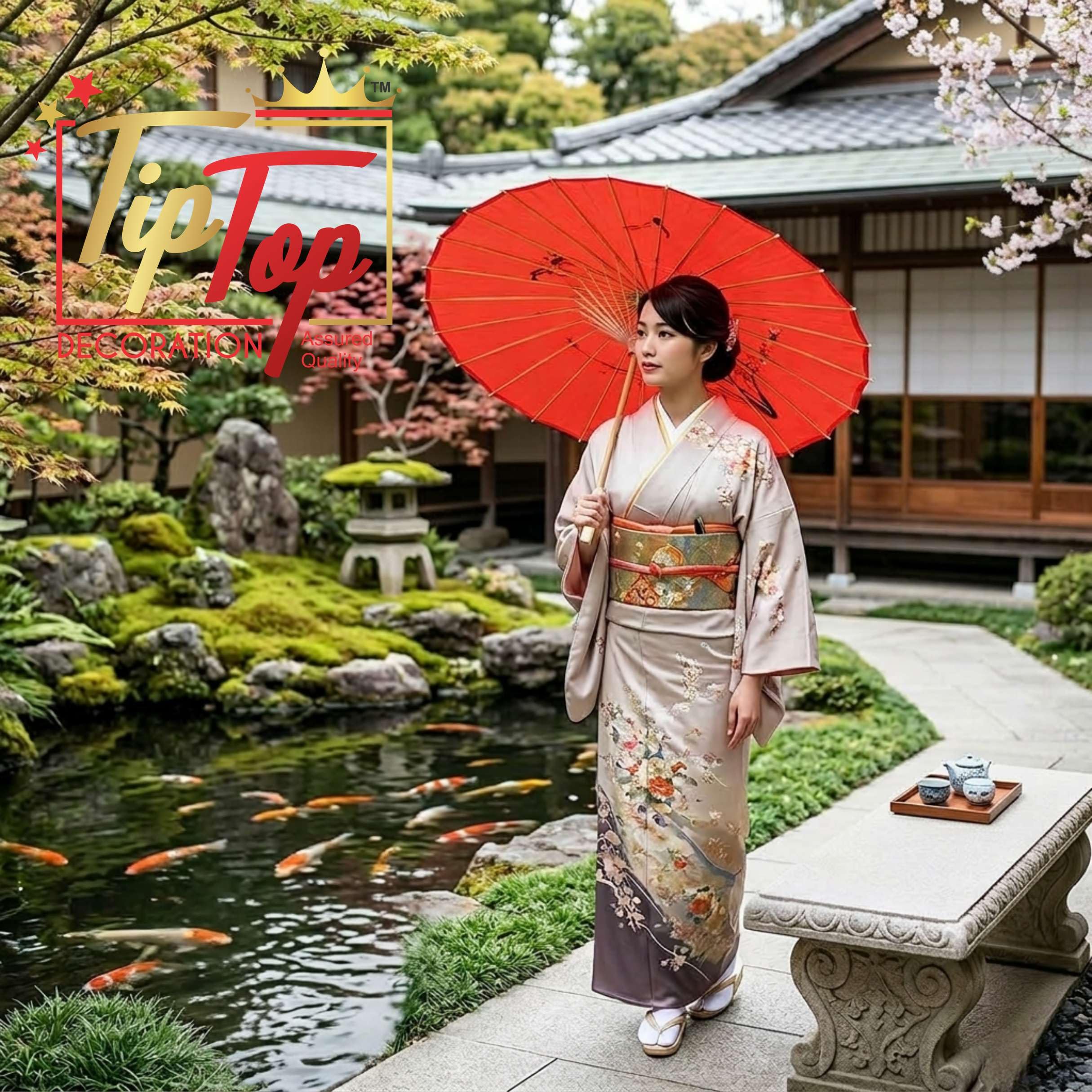 Japanese Traditional Parasol Umbrella - 33 Inch -6 Japanese Traditional Parasol Umbrella - 33 Inch -6