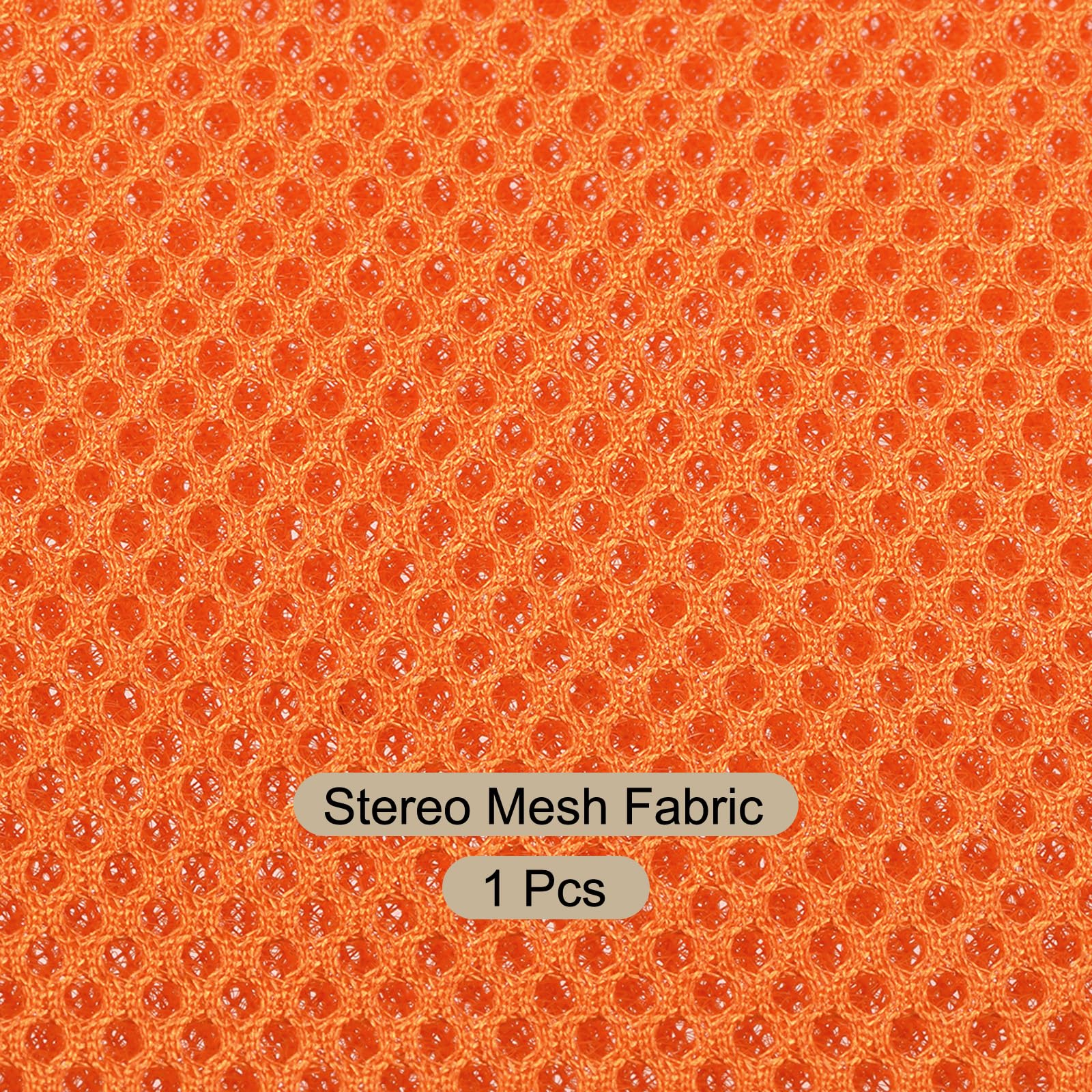 Toile de Protection pour Grille de Haut-parleur Tissu de Maille Stéréo Anti-Poussière, [pour Réparation de Haut-parleur Maison] - 100 cm x 160 cm/Orange