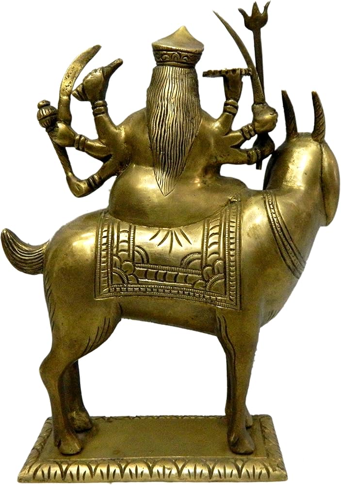 Meldi Ma Statue in Brass Indian Goddess Meldi Ma Sculpture Hindu God