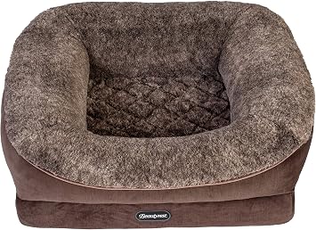 Beautyrest Ultra Plush Cuddler Dog Bed Medium, Brown