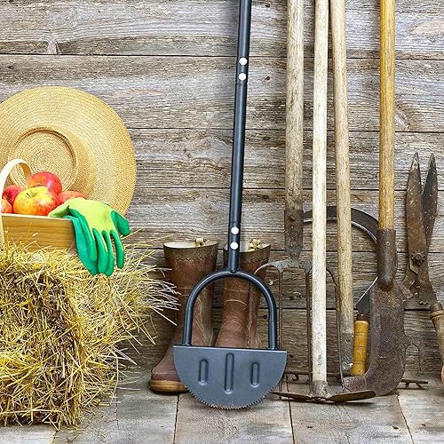 Miniatura 8 de Yosoo Cortadora de césped de media luna, pala de corte manual de acero al carbono para jardín, zoológico, bordeadora de césped, pala de hoja de