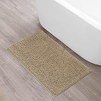 Vista 1 de Resort Collection - Tapete de baño de chenilla, 21 x 34 pulgadas, lino