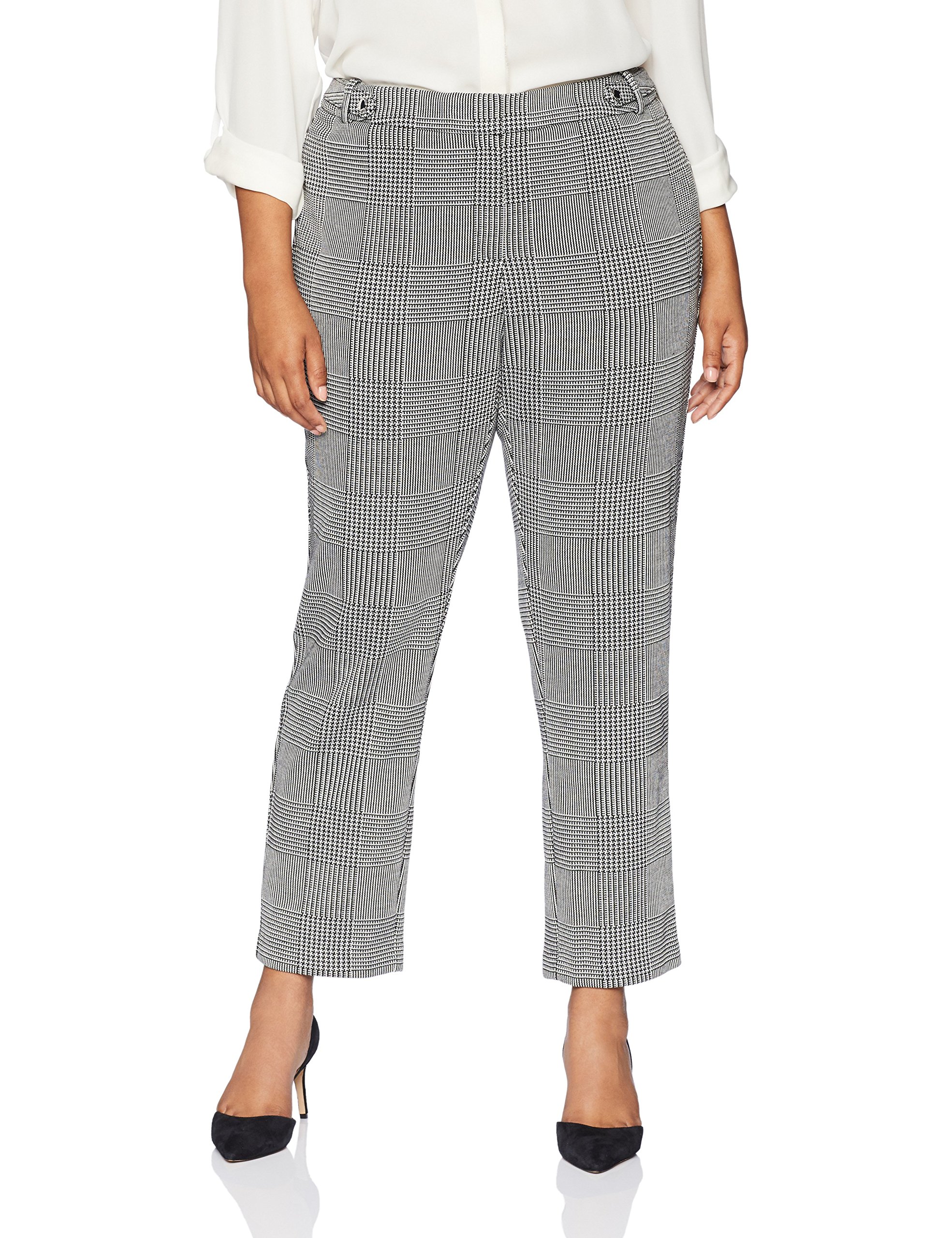 Calvin KleinWomen's Plus Size Glen Plaid Pant
