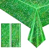2 pcs Green Holographic Tablecloth 40