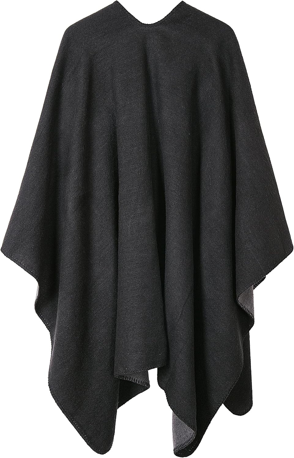 Miniatura 2 de Urban CoCo - Poncho de colores para mujer, chal con frente abierto, bloqueo de color