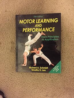 Motor Learning and Performance From Principles to Application