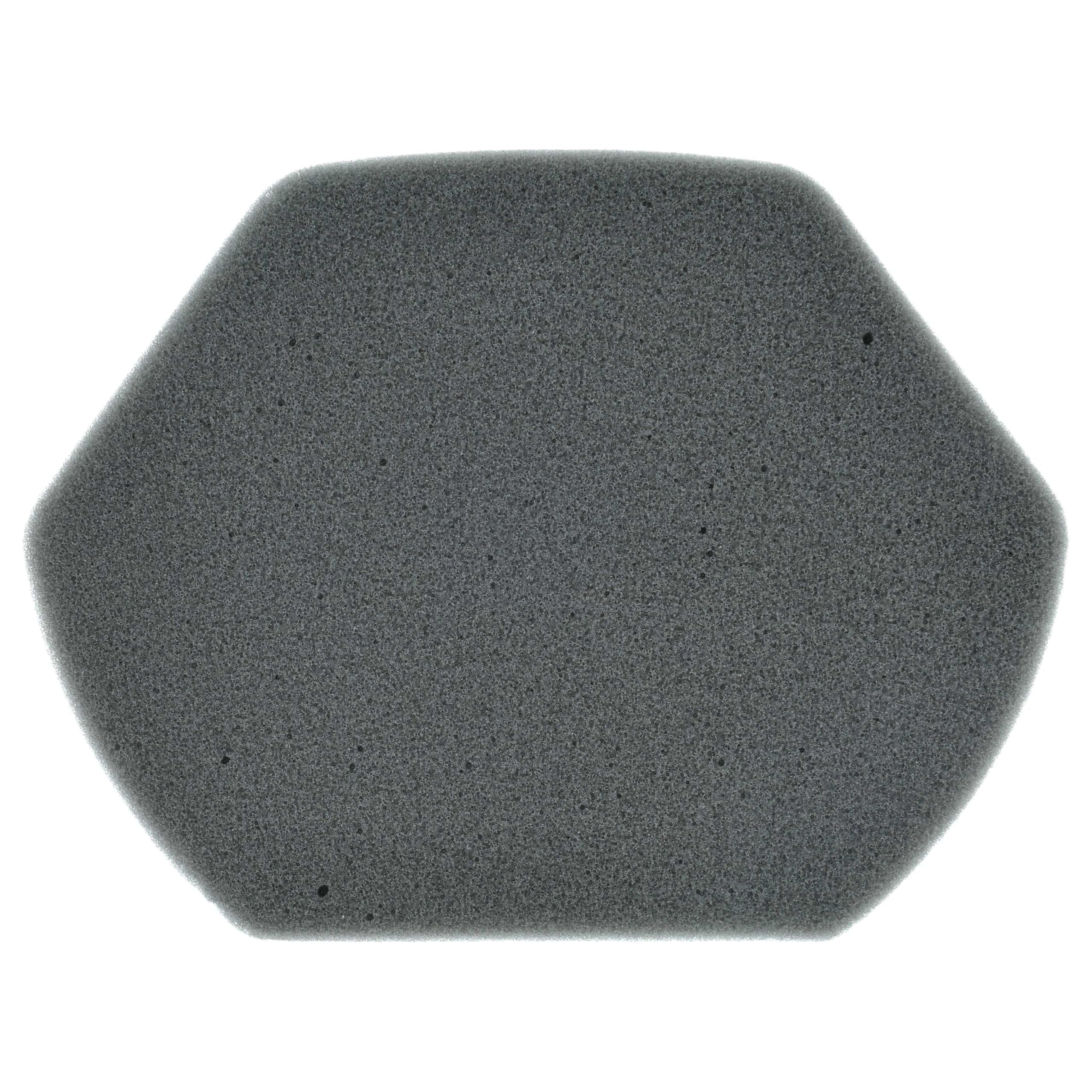 vhbw 4x Filtro de aspiradora compatible con Siemens VSX22030/01 - Filtro de espuma negro gris