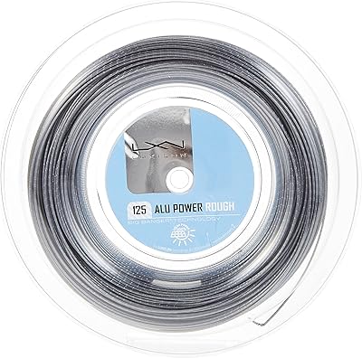 Luxilon ALU Power Rough 125 – Cuerda de tenis (328.1 ft, color gris)