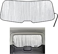 Vista 10 de Parasol para ventana trasera (2 unidades) ajuste personalizado para Ford Transit Connect Passenger Wagon Cargo Minivan 2014 2015 2016 2017 2018 2019