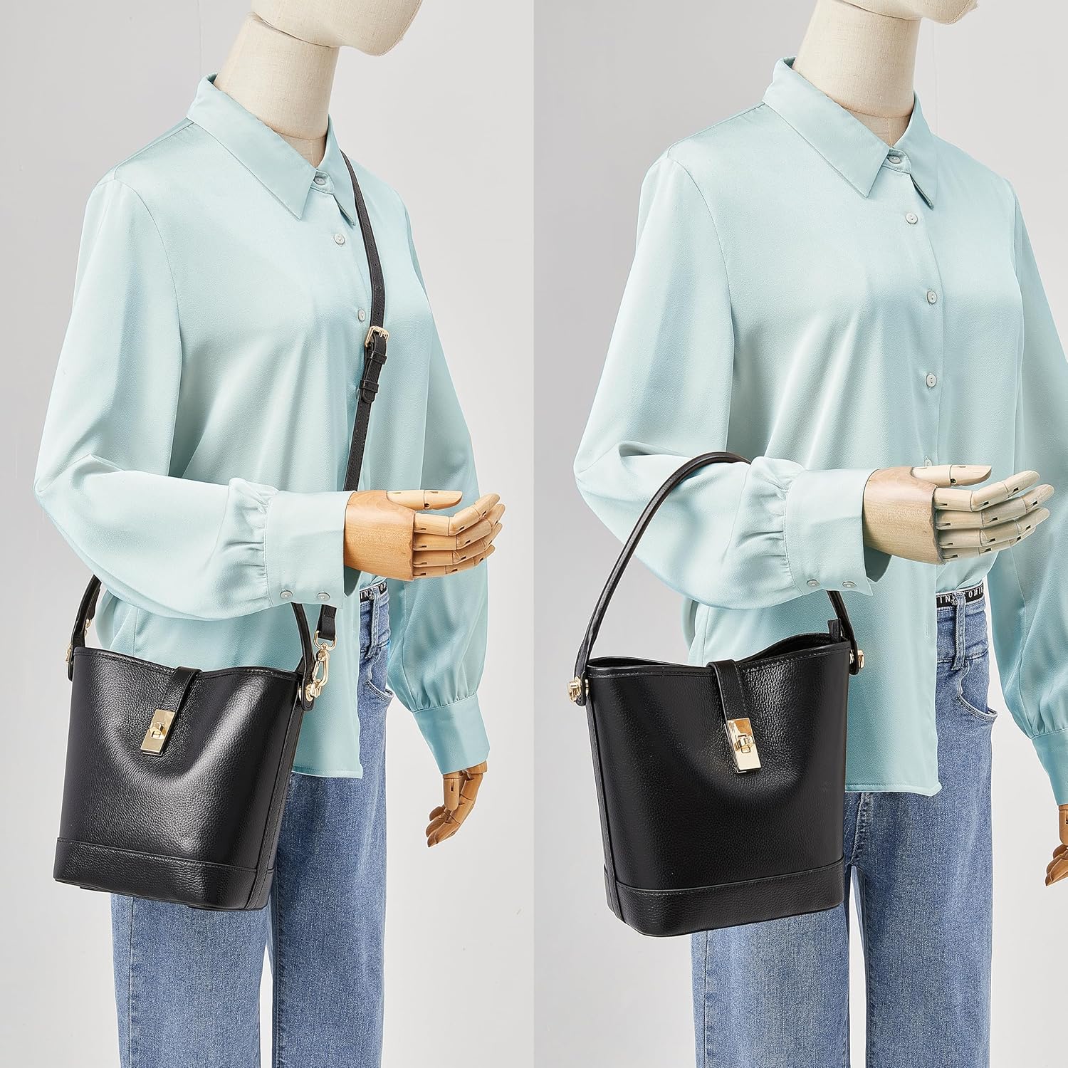 DAILANDO Small Woven Hand Tote Bag For Women Braided Top Handle Shoulder Purse Underarm Clutch Handbags (Beige 4 thumbnail image