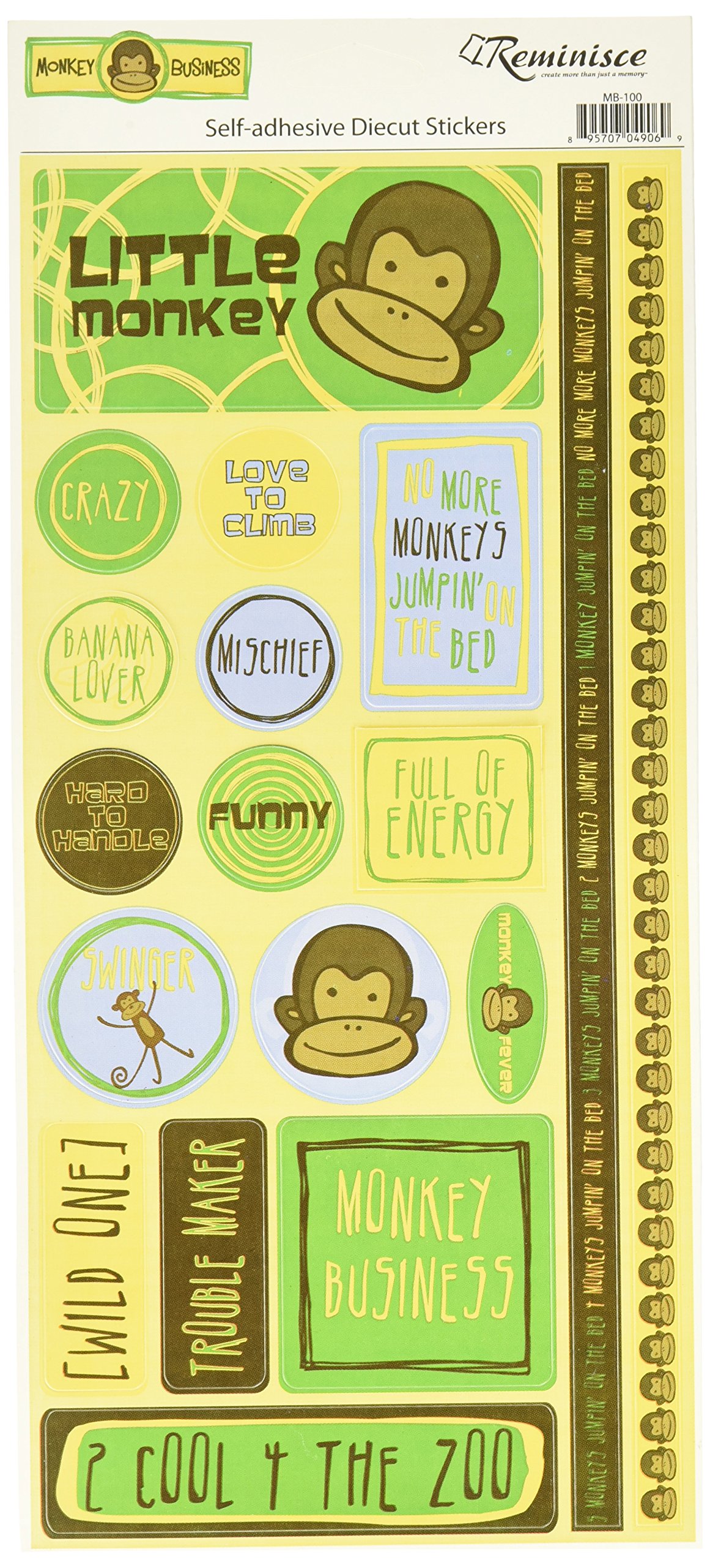 Reminisce Monkey Business Phrase Sticker