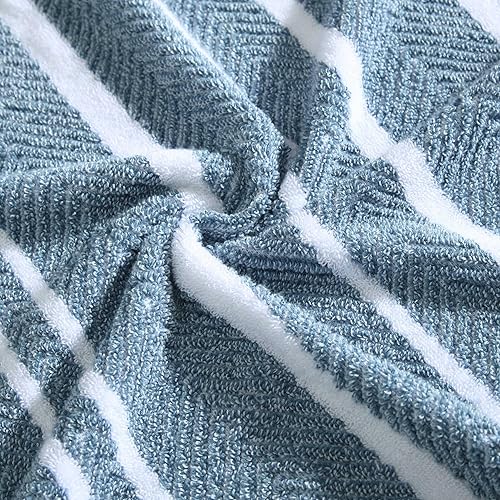 Vista 25 de Nautica - Toallas de baño, 100% algodón esponjoso suave y absorbente, altamente absorbentes y de secado rápido, toallas de baño de peso medio