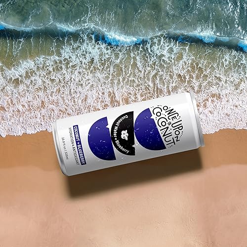 Miniatura 45 de Once Upon a Coconut Agua de piña y coco de alta calidad, bebida totalmente natural baja en calorías con electrolitos, sin OMG, sin gluten, 10.8