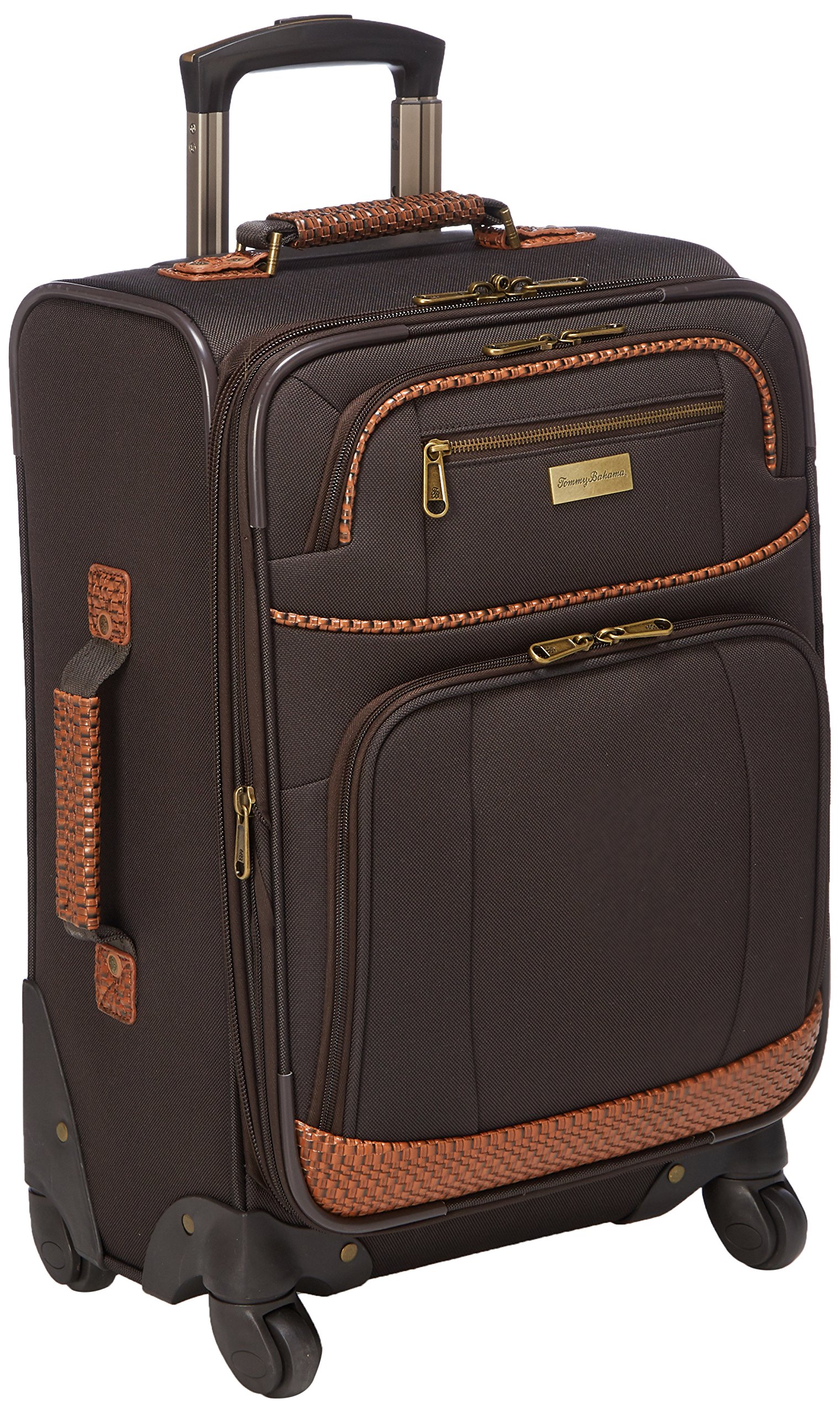 Tommy Bahama Mojito 20 Inch Expandable Spinner Dark Brown
