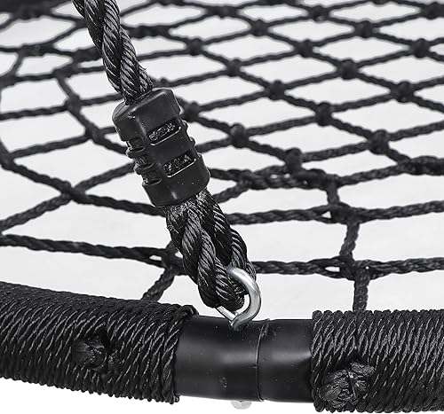 Miniatura 5 de HomGarden Juego de columpio de tela de araña de 48 pulgadas, impermeable, redondo, para exteriores, columpio para árbol de tela, capacidad de peso