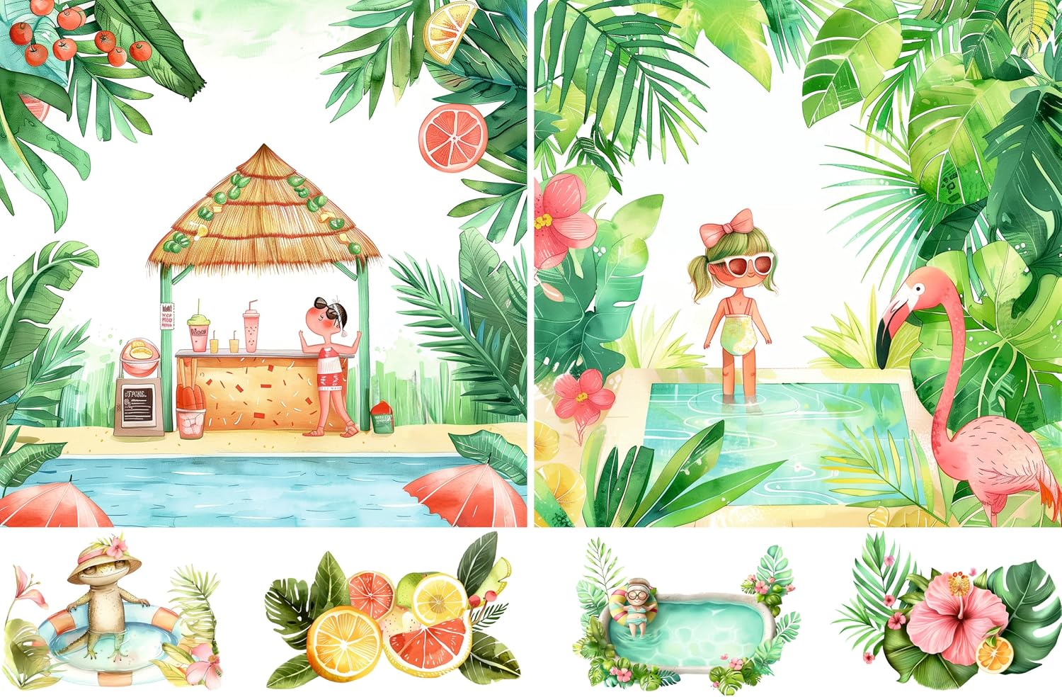Beach Rice Papers, 8 x 11.5 inch (A4) - 4 Pages | 32 Pieces | 8 Unique Designs | Versatile Decoupage Designs for Art Projects & Crafting by Craft KREATIVELYSea Shells,