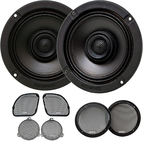 Miniatura 5 de Memphis Audio MXAHDPRO2 2 Altavoz de 6.5 pulgadas Audio para motocicleta compatible con kits OEM Harley Davidson Direct