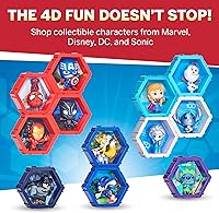 Vista 8 de WOW! PODS - Colas 4D, figura coleccionable única y conectable de cabeza de Bobble que irrumpe de su mundo en el tuyo, exhibición de pared o estante