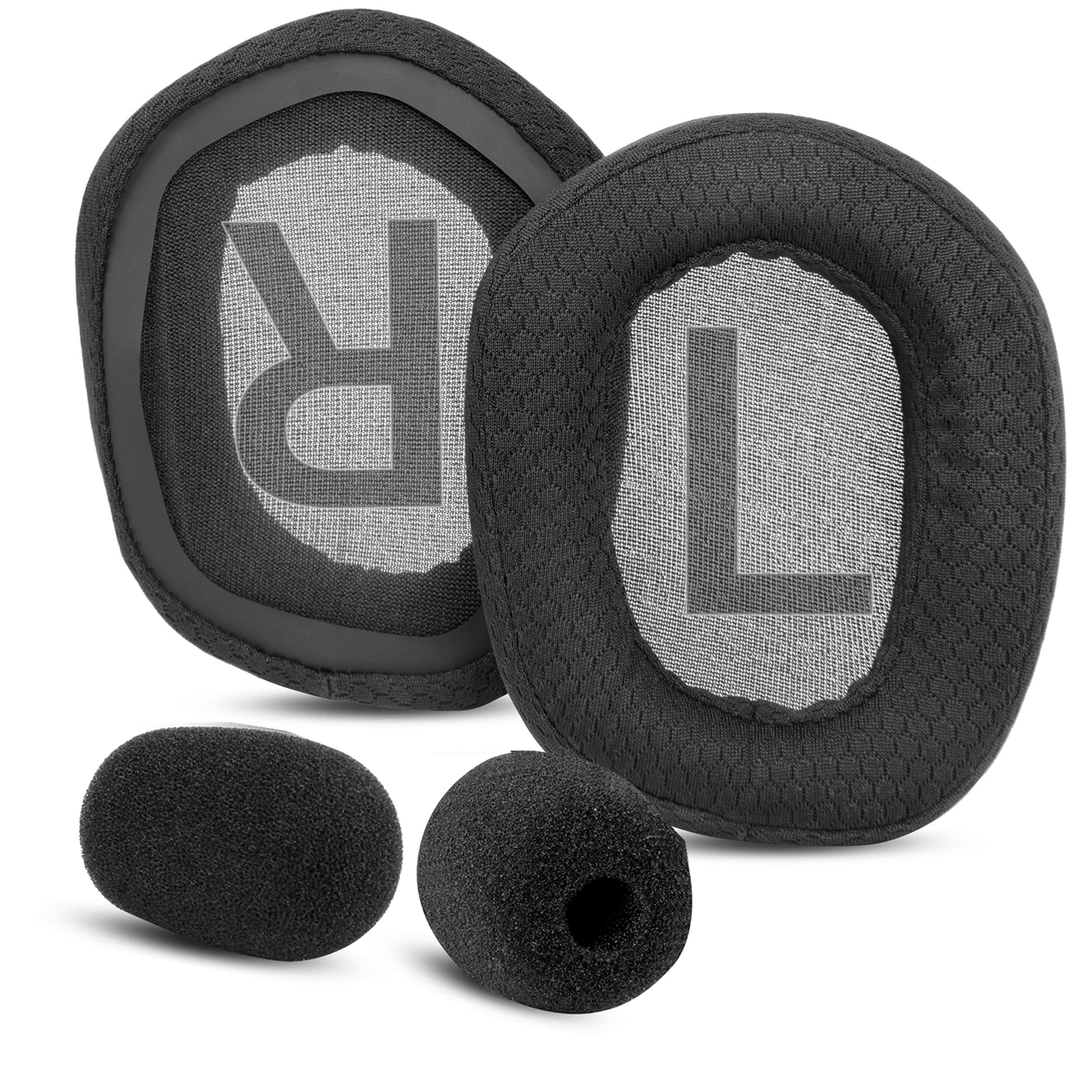 Ohrpolster Ersatz Für Logitech G335 Gaming-Kopfhörer – Stoff-Ohrpolster, Schwarz, 1 Paar