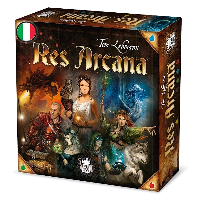 Asmodee - Res Arcana, Juego de Cartas, 12+ Años, 2-4 Jugadores, Edición en Italiano