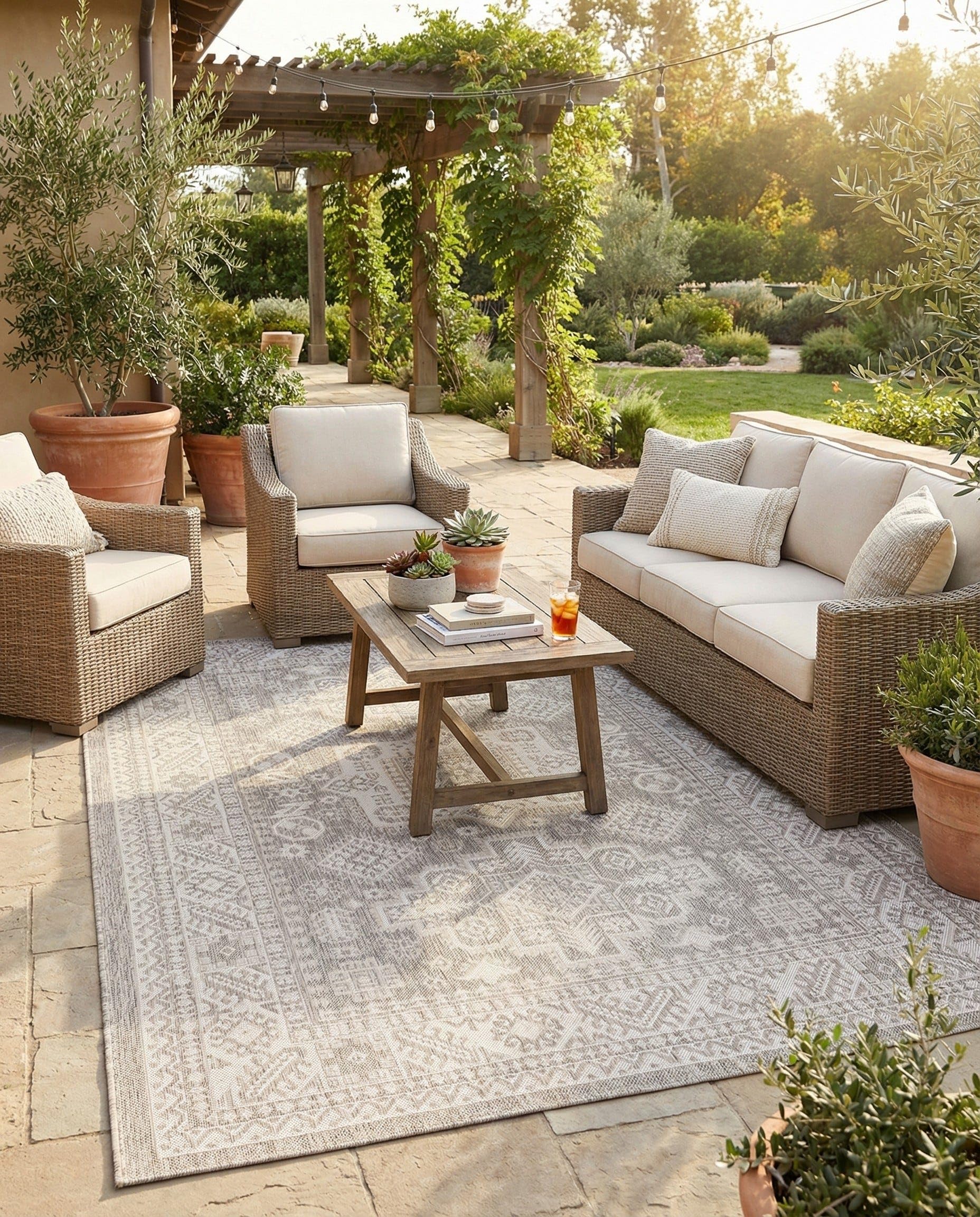 Rugs.com Outdoor Aztec Rug
