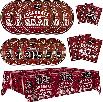 Graduation Backdrop with Graduation Plates