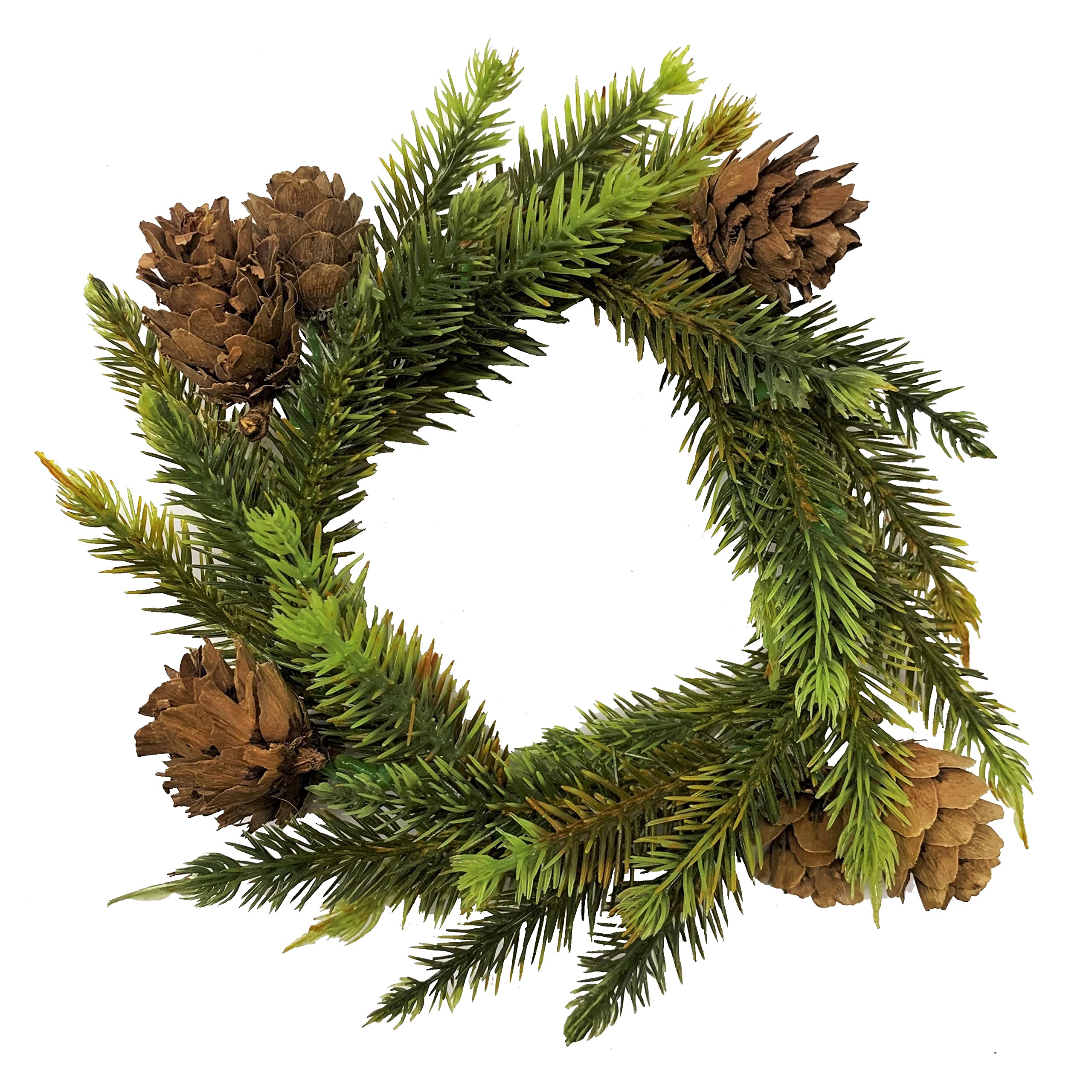 Künstlicher MINITANNENKRANZ ca. 15-17cm. Tannenkranz, Türkranz, Adventskranz, Weihnachtskranz, Kranz, Kerzenkranz, Weihnachtsdeko. Küche, Haushalt & Wohnen