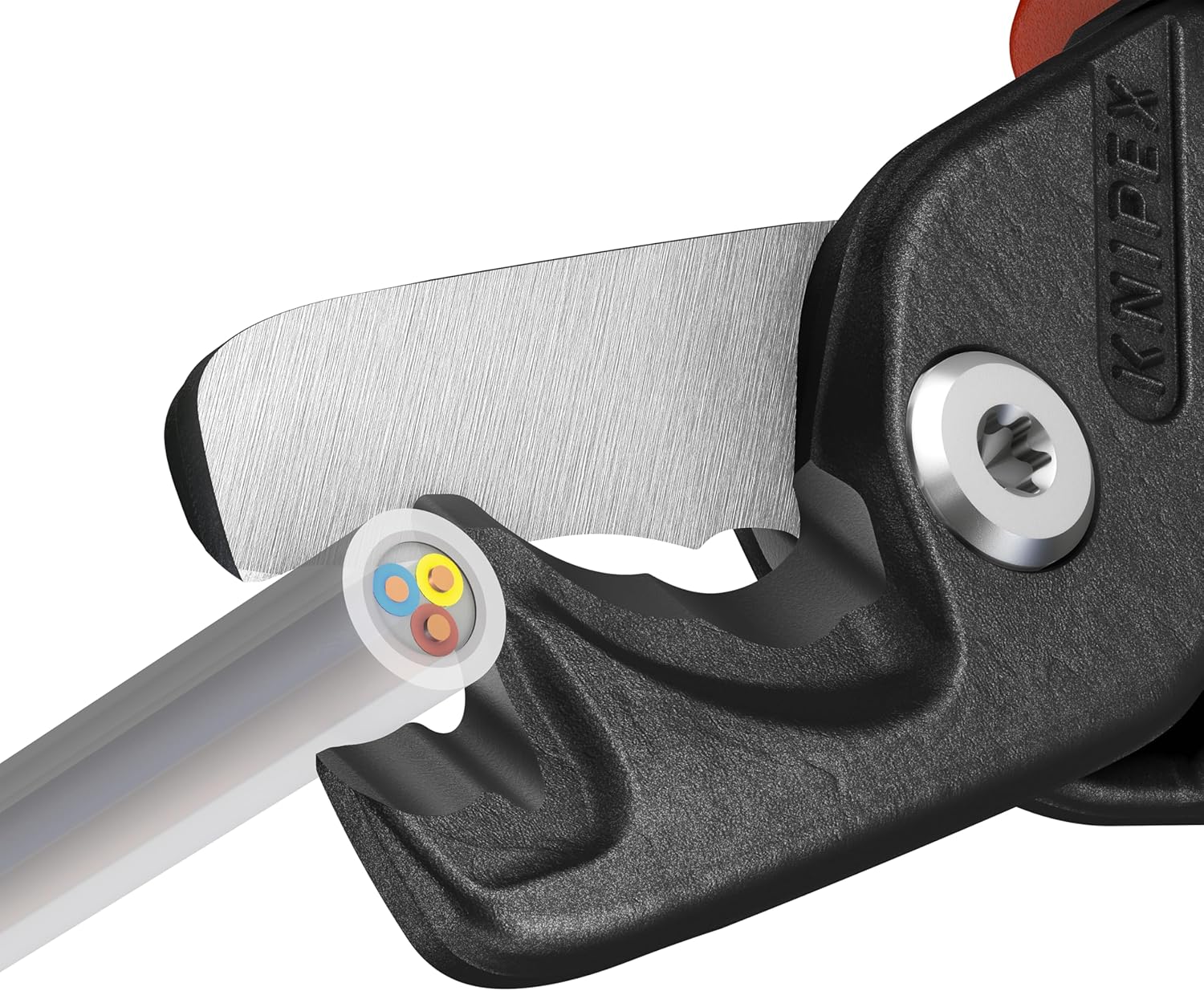KNIPEX StepCut XL 95 12 225 Cable Shears with Step Cut with Comfort Handles Burnished 232 mm