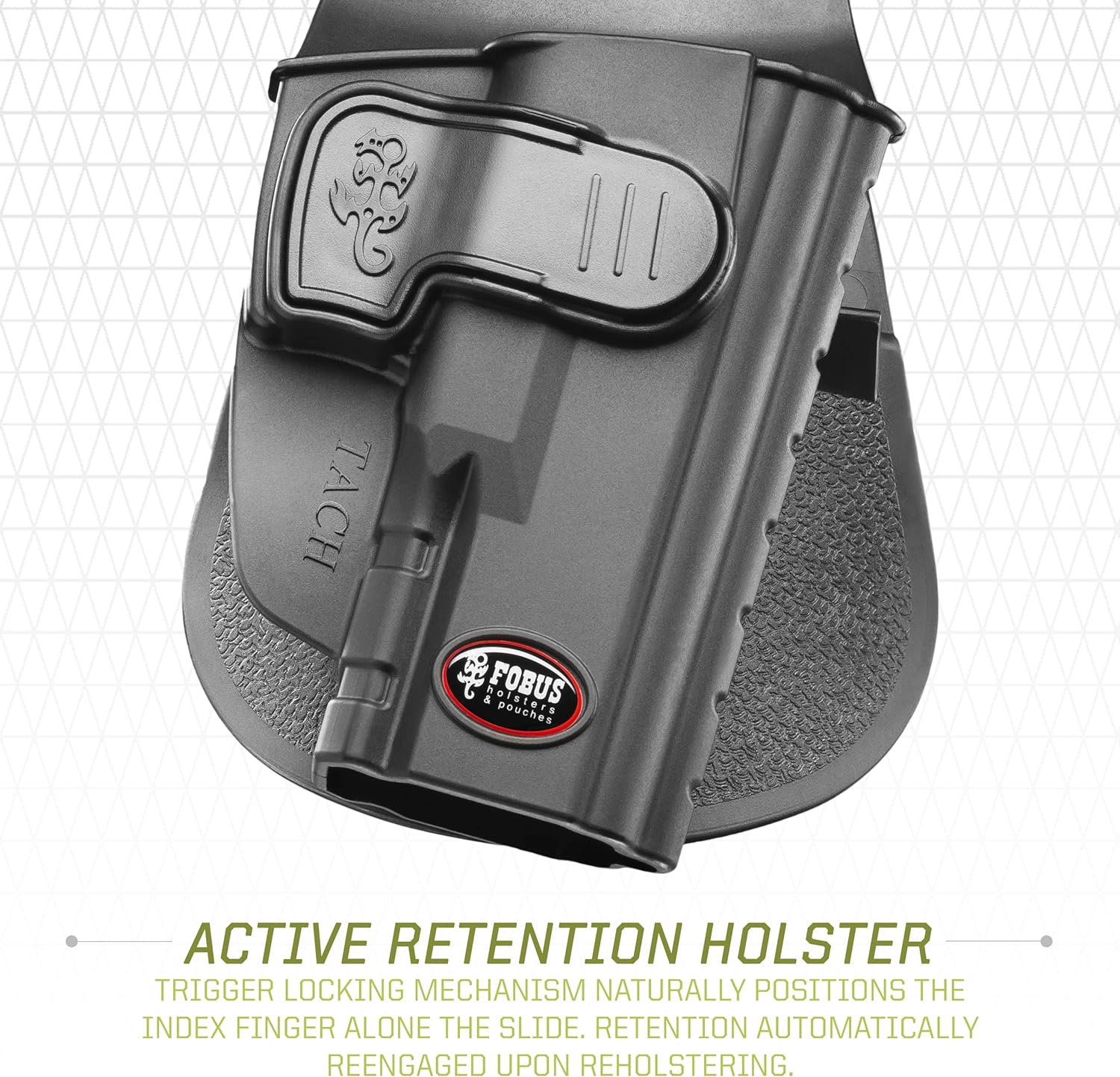 Fobus TACH Concealed Carry OWB Holster for Taurus PT 24/7 1st Gen, Active Retention, Right Handed