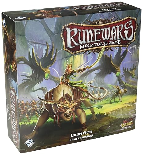 Fantasy Flight Games FFGRWM14 Latari Elf Army Expansion Runewars - Juego de miniaturas