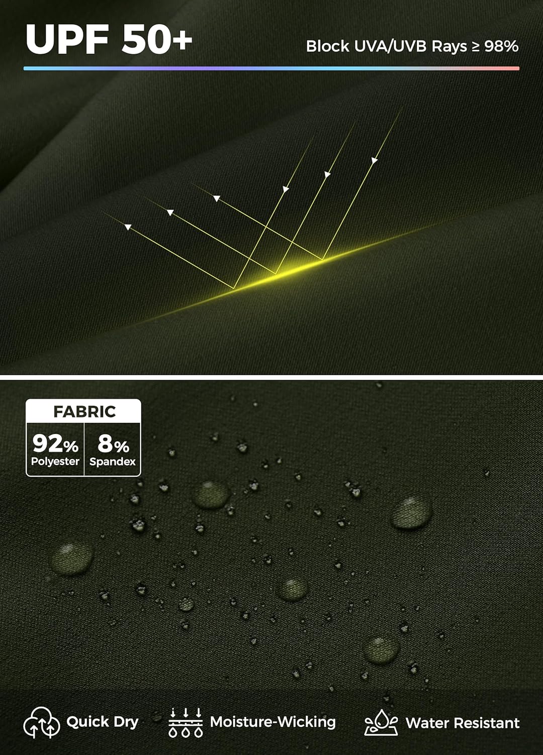 Willit Women's 7''/9" Hiking Cargo Athletic Shorts with Zipper Pockets Quick Dry for Camping, Golf, Travel Water Resistant - Image 5