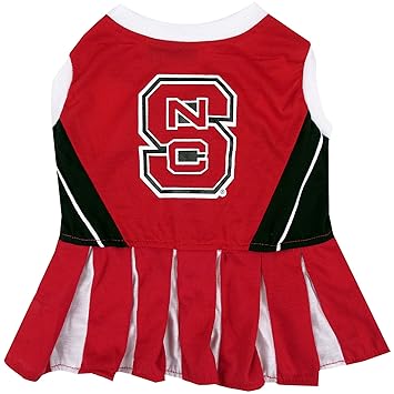 Pets First NCAA North Carolina State Wolfpack Dog Cheerleader Outfit, Small